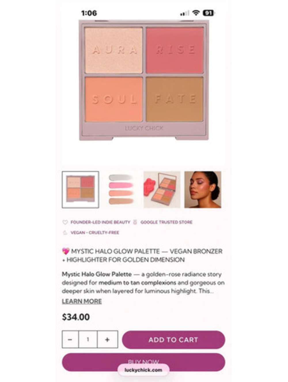 Mystic halo face palette